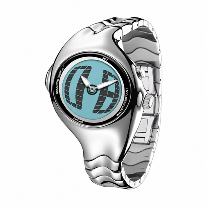 Curved Chrome Watch